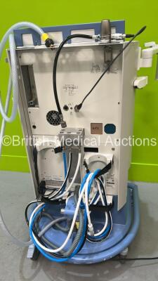 Drager Primus Anaesthesia Machine Software Version 4.53.00 - Total Operating Hours Mixer 25746 - Ventilator 5019 with Bellows and Hoses (Powers Up - Some Side Casing Damage - See Photo) *S/N ASEB-0194* - 4