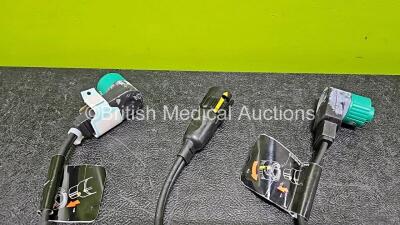 3 x Philips M4740A Internal Paddle Adapter Cables - 3