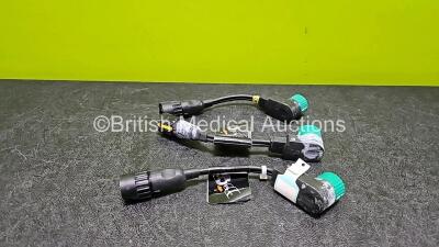 3 x Philips M4740A Internal Paddle Adapter Cables - 4