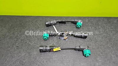 3 x Philips M4740A Internal Paddle Adapter Cables - 2