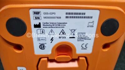 Cardiac Science Powerheart G5 Defibrillators *Mfd 2014* Ref G5S-02P0 (Powers Up) in Case with 1 x Li-ion Battery *SN M00000007808* - 5