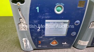 Job Lot Including 3 x Laerdal FR2+Defibrillators and 1 x Laerdal FR2+Defibrillator (All Power Up) in 3 x Cases with 1 x LiMno2 Battery - 5