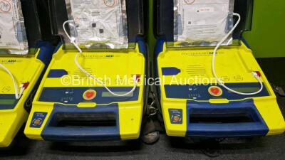 4 x Cardiac Science Powerheart AED G3 Automated External Defibrillator (All Untested Due to No Battery) in Case 3 x LiSO2 Batteries - 2