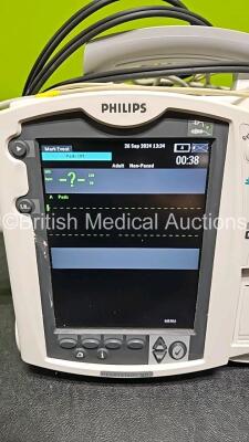 Philips Mrx Heartstart Defibrillator (Powers Up) with 1 x Li-ion Battery, 1 x M3535A Module and 1 x 3 Lead ECG Lead - 2