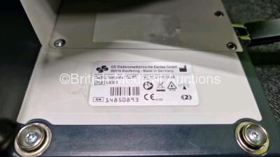 GS Corpuls3 Slim Defibrillator Ref : 04301 (Powers Up) with Corpuls Patient Box Ref : 04200 (Powers Up) with Pacer, Oximetry, ECG-D, ECG-M, CO2, CPR, NIBP and Printer Options, 4 and 6 Lead ECG Leads, CO2 Cable, CPR Sensor, Hose with 3 x Cuffs, 3 x Li-ion - 15