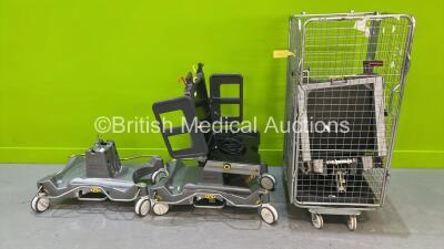 2 x Anetic Aid QA4 Trolley Bases with Various Attachments *Cage Not Included* **778**