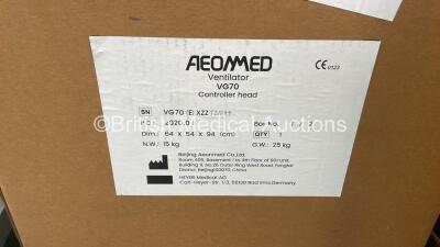 2 x Aeonmed VG70 Ventilators Running Hours - Less Than 1 Hour with Stands and Accessories in Original Packaging *See Photos* (In Excellent Condition - Like New) *Stock Photo Used* (P) - 8