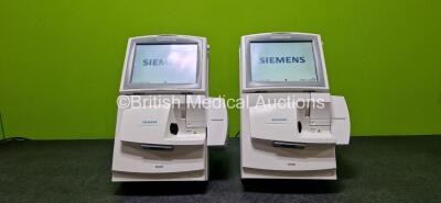 Siemens RAPIDPoint 500 Blood Gas System Ref 05293926 *Both Mfd 2018* (Both Power Up, Both Damaged Screen Locks - See Photos) *HDD Removed* **IR 983**