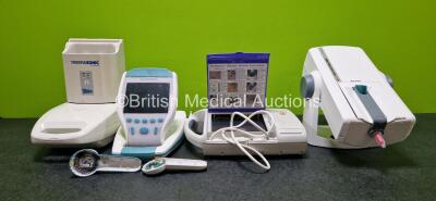 Mixed Lot Including Thermasonic Gel Warmer, 1 x Philips Respironics Porta-neb Nebuliser, 1 x Verathon BladderScan BVI 9400 with Handpiece (Damaged - See Photos), 1 x Portascan+ Bladder Scanner and 1 x 3M ESPE Pentamix Lite (Cracked Casing - See Photos) B4