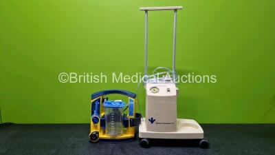 Mixed Lot Including 1 x Laerdal LSU Suction Unit (Powers Up - Damaged Casing - See Photos) and 1 x Therapy Equipment Suction Unit (Powers Up) *SN 129085 / 78170557344*