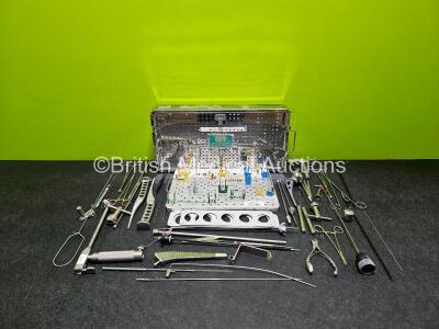 Job Lot of Surgical Instruments with Metal Tray