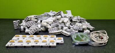 Job Lot Including 13 x Smiths Medical LogiCal MX960P1 Pressure Transducers with 3 x Cables and Various Brackets