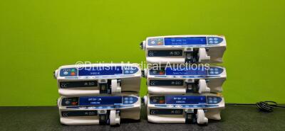 5 x BD Alaris Plus CC Syringe Pumps (All Power Up) *SN 300002815 / 300003091 / 300003005 / 300002849 / 300003051*