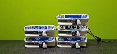 5 x BD Alaris Plus CC Syringe Pumps (4 x Power Up, 1 x Draws Power and 1 x Damaged Casing - See Photo) *SN 300003078 / 300003007 / 300003041 / 300003061 / 300003021*