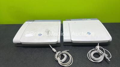 2 x GE MAC5500 ECG Machines with 10-Lead ECG Leads (Both Power up, 1 x Faulty Screen - See Photos)