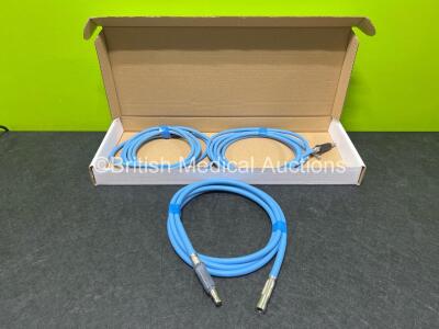 3 x Dyonics Fiber Optic Cables