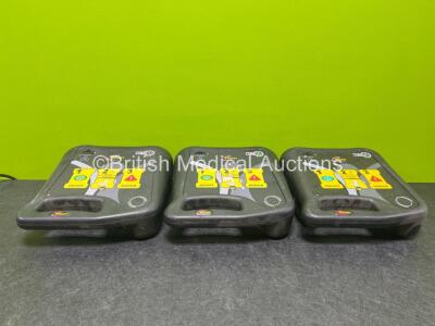 3 x Life Point Pro AED Defibrillators (No Power Due To Suspected Flat Battery)