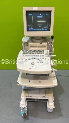 Hitachi EUB-5500 Ultrasound Scanner *S/N SE18358402* with 1 x Transducer / Probe (EUP-C532) (Powers Up - Incomplete and Some Damage - See Photos) ***CD003***