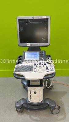 GE Logiq S8 Flat Screen Ultrasound Scanner Ref 5418099 *S/N 191063SU7* **Mfd 2012-08** Software Version R2 Software Revision 3.0 with 1 x Transducer / Probe (9L-D Ref 55411WP5 *Mfd 2010*) and Sony UP-D897 Printer (Powers Up) ***CIO44***