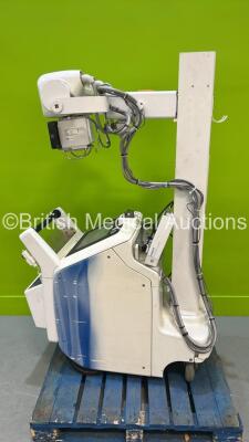 GE Brivo XR285AMX Analog Mobile X-Ray Model 5555000 with Control Hand Trigger (HDD REMOVED) * SN 1028866WKO* * Mfd June 2012 *