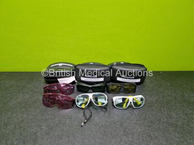 6 x Various Laser Safety Goggles Including Honeywell and Vascular Solutions