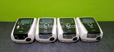 4 x ResMed Stellar 100 CPAP Units with 4 x Power Cords (3 x Powers Up, 1 x Draws Power and 2 x Missing Back Casings - See Photos) *SN 22191435730 / 22201444786 / 2015086345722181219085*