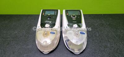 2 x ResMed Stellar 150 CPAP Units (Both Power Up) with 2 x ResMed H4i Humidifiers *SN 22211150089 / 20161105311*