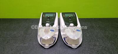 2 x ResMed Stellar 150 CPAP Units (Both Power Up) with 2 x ResMed H4i Humidifiers *SN 22201585367 / 2221154409*