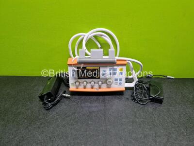 Drager Oxylog 3000 Plus Transport Ventilator Software Version 01.06 *Mfd - 2011* (Powers Up) with AC and DC Power Supply *SN ASCC0078*