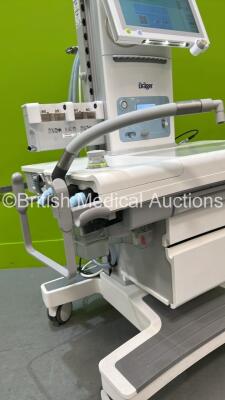 Drager Perseus A500 Anaesthesia Machine Ref MK06000-23 Software Version 2.03 Build 22147 *Mfd 2014* with Hoses and Accessories (Powers Up) *S/N ASFD-0002* - 4