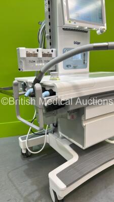 Drager Perseus A500 Anaesthesia Machine Ref MK06000-23 Software Version 2.03 Build 22147 *Mfd 2014* with Hoses and Accessories (Powers Up) *S/N ASFC-0081* - 4