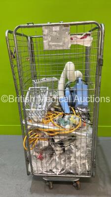 Cage of Various Valves / Regulators, Hoses and 1 x Covidien WarmTouch Warming Unit (Cage Not Included)