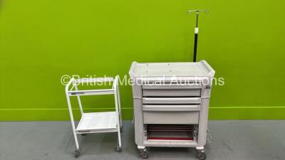 1 x Metro Flex Crash Trolley - Damaged and 1 x Frontier Mobile Trolley Frame