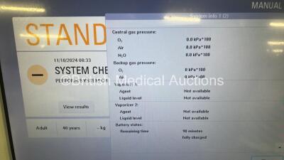 Maquet Flow-i Anaesthesia Machine System Version 4.9 Software Version 04.09.00 with Hoses (Powers Up) *S/N 301345 / 2244* - 7