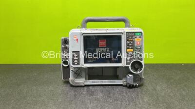 Medtronic Physio-Control Lifepak 15 12-Lead Monitor / Defibrillator *Mfd - 2010* Ref - 99577-000025, P/N - V15-2-000030, Software Version - 3306808-007 with Pacer, Auxiliary Power, CO2, SPO2, NIBP, ECG and Printer Options (Powers Up to Software Screen the