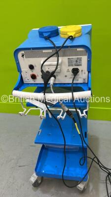 Valleylab ForceTriad Electrosurgical / Diathermy Unit Version 4.00 on Stand with Dual Footswitch (Powers Up) *S/N T3J37840EX* - 4