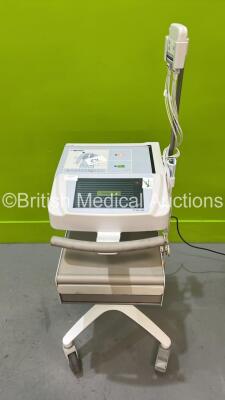 Mortara ELI 280 ECG Machine on Stand with 10 Lead ECG Leads (Powers Up) ***IR035***