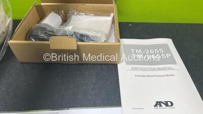 AND TM-2655P Automatic Blood Pressure Monitor (Appears Unused in Box) - 3