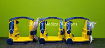 3 x Laerdal LSU Suction Units with 3 x LSU NiMH Batteries (All Power Up) *SN 78480790800 / 78240784855 / 78180959666*