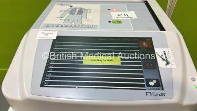 Mortara ELI 280 ECG Machine on Stand with 10 Lead ECG Leads (Powers Up) ***CD034*** - 2