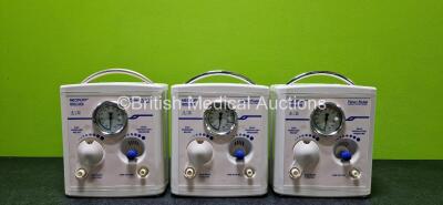 3 x Fisher & Paykel Neopuff Infant T-Piece Resuscitators (1 x Damaged Casing - See Photo) *SN 040211000174 / 050119000110 / 020205000134*