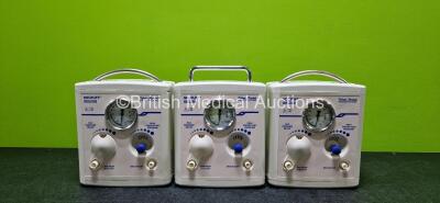 3 x Fisher & Paykel Neopuff Infant T-Piece Resuscitators (All Damaged Casings - See Photos) *SN 021127000998 / 021203001036 / 021129001021*