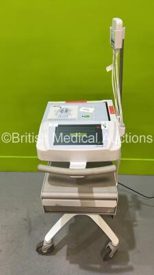 Mortara ELI 280 ECG Machine on Stand with 10 Lead ECG Leads (Powers Up) ***CD037***