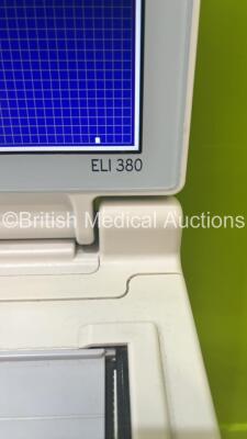 Mortara ELI 380 ECG Machine on Stand with 10 Lead ECG Leads (Powers Up) *S/N 115060244383* - 4