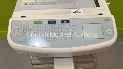 Mortara ELI 380 ECG Machine on Stand with 10 Lead ECG Leads (Powers Up) *S/N 115060244383* - 5