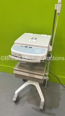 Mortara ELI 380 ECG Machine on Stand with 10 Lead ECG Leads (Powers Up) *S/N 115060244383* - 7