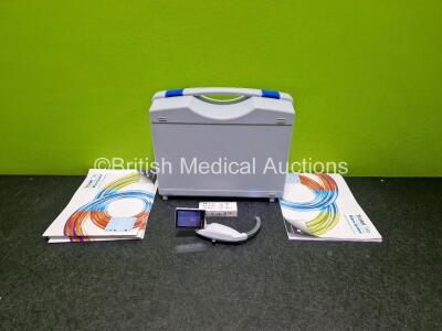 Aircraft Medical McGrath Mac Portable Video Laryngoscope (Powers Up, Stain on Screen - See Photo) in Case with 1 x Spare Battery