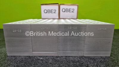 4 x Grant Metal Test Tube Holder Blocks QB-E2 *Stock Photo Used* - 5