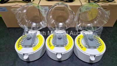 3 x OptiGene Genie Mini Centrifuge Units Model: Mini-6KO *All Mfd 2020* in Boxes (Like New - Unused) *Stock Photo Used* - 5