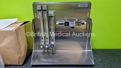 Vet Tech Wall Mount Veterinary Anaesthesia Machine with 1 x Fortec Isoflurane Vaporizer in Box *Unused*, 3 x Polyurethane Tubes, 1 x Hose and 2 x Attachments - 6